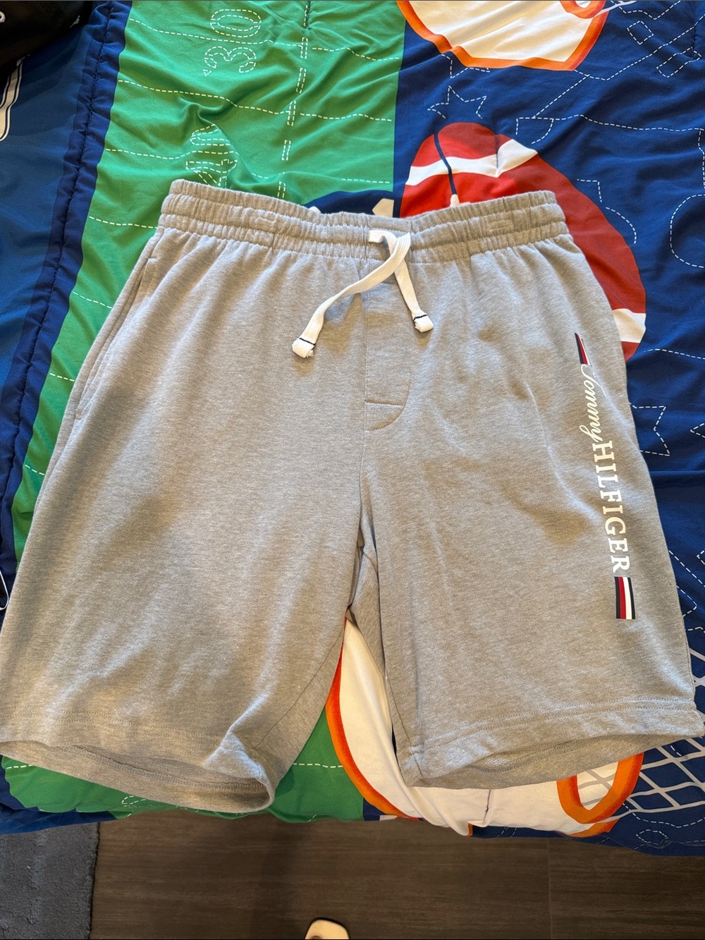 Tommy Hilfiger Light Gray Athletic Drawstring Shorts